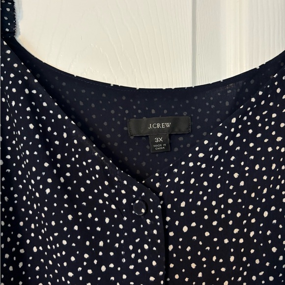 J.Crew navy dot blouse - Picture 4 of 5